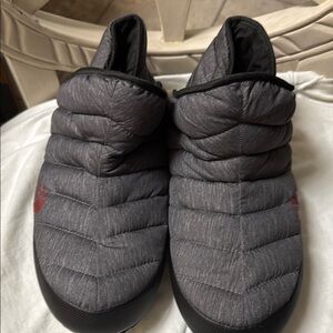 The North Face Black and Gray Men's Quilted Boots